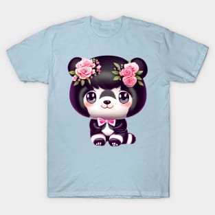 Cute kawaii panda bear T-Shirt